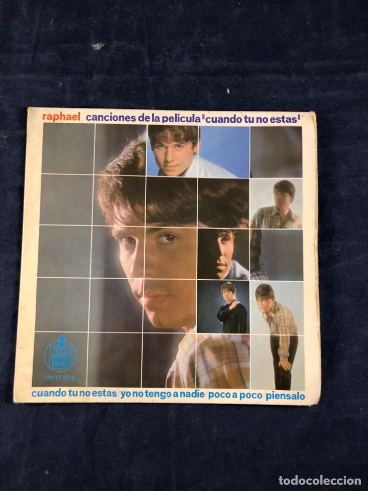 Discos de vinilo: Raphael canciones de la pel&iacute;cula cuando tu no estas - Foto 1