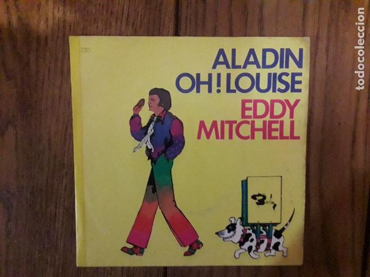 Discos de vinilo: Eddy mitchell - aladin + oh! Louise - Foto 1