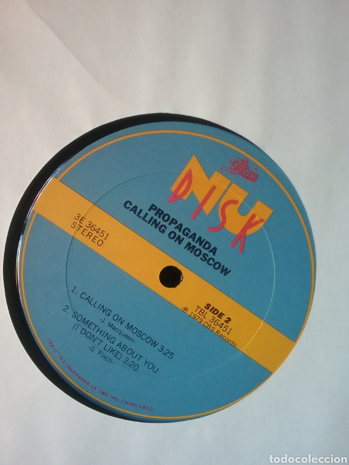 Discos de vinilo: PROPAGANDA 1978 NU DISK ...1980 CBS Records 10&rdquo; - Foto 4