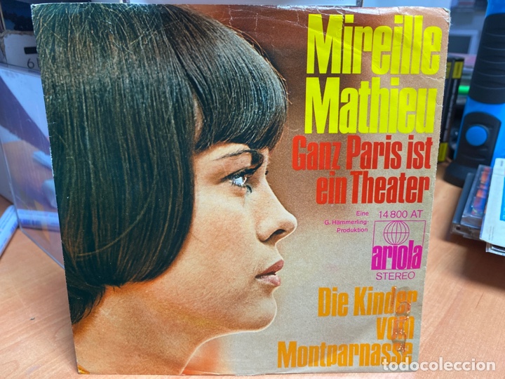 Discos de vinilo: Mireille Mathieu - Ganz Paris Ist Ein Theater (7&rdquo;, Single) - Foto 1