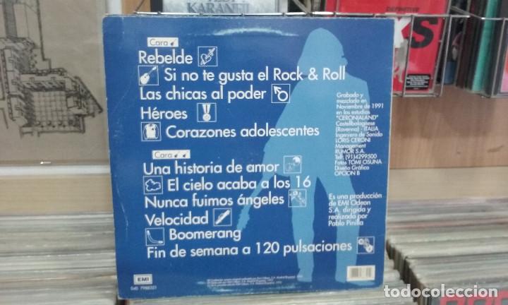 Discos de vinilo: David Santisteban. Rebelde. EMI 1992, ref. 040 7988321 -- LP - Foto 2