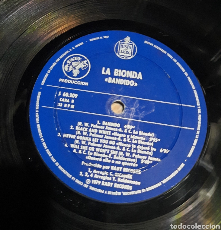Discos de vinilo: LA BIONDA - BANDIDO - Foto 2