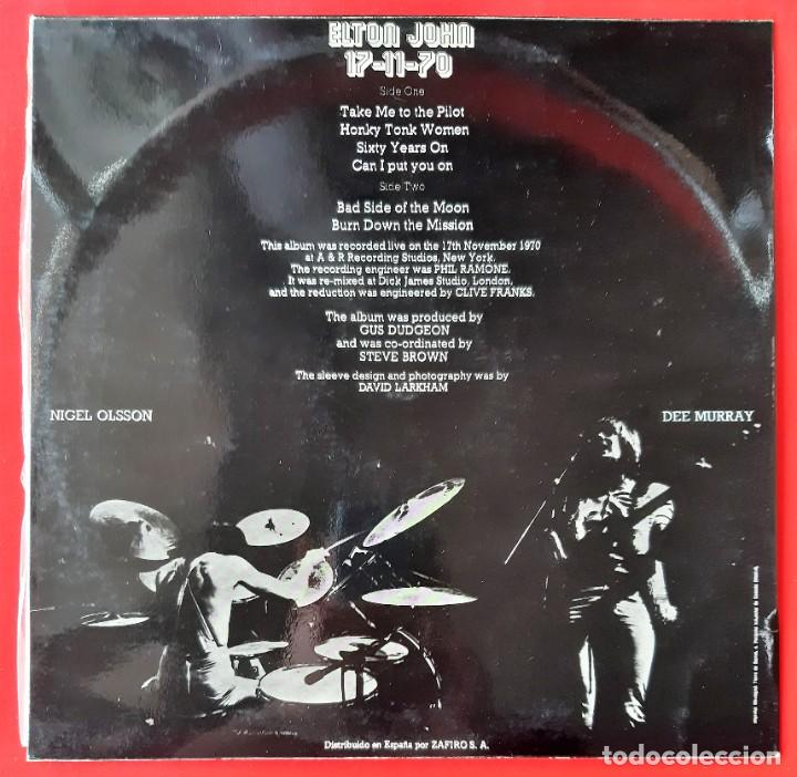 Discos de vinilo: ELTON JOHN - 17 - 11 - 70 LP - Foto 2