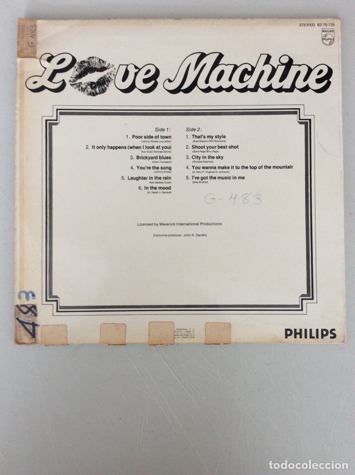 Discos de vinilo: Love Machine. Poor side of town - Foto 2