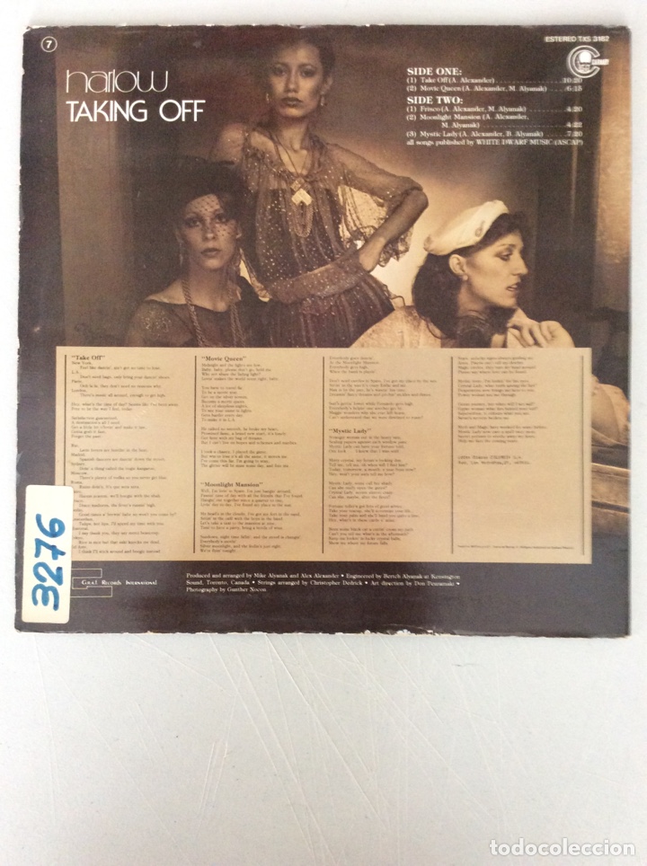 Discos de vinilo: Harlow. Taking off. - Foto 2