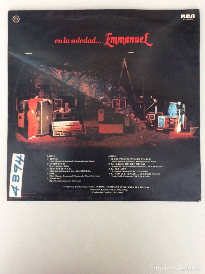 Discos de vinilo: En la soledad... Emmanuel - Foto 2