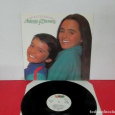 Discos de vinilo: ANTONIO Y CARMEN - ENTRE COCODRILOS -LP- WEA 1983 SPAIN 24 0288-1 HIJOS DE ROCIO DURCAL Y JUNIOR