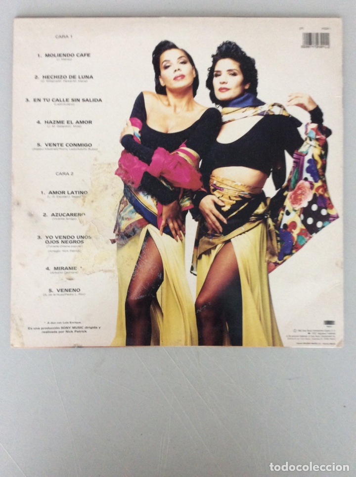 Discos de vinilo: Az&uacute;car Moreno. Ojos negros. - Foto 2