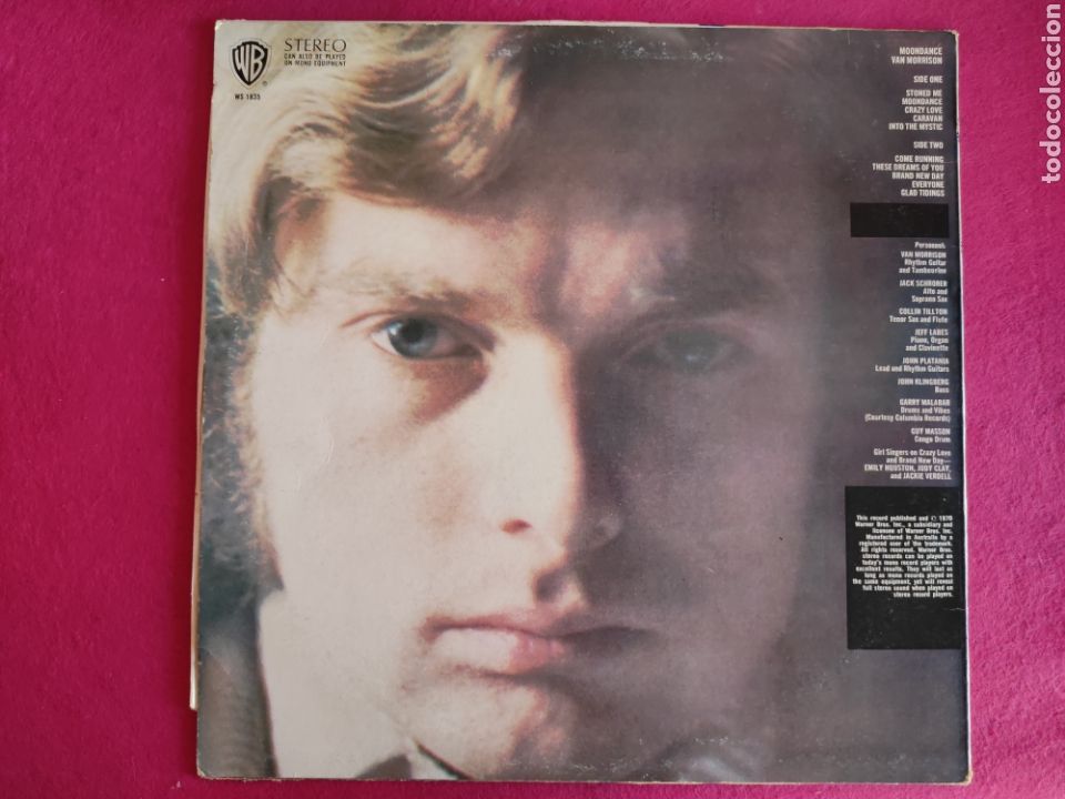 Discos de vinilo: LP VAN MORRISON. MOONDANCE. WARNER 1970. - Foto 2