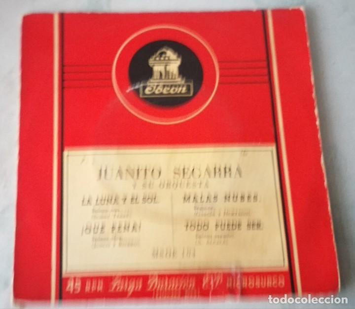 Discos de vinilo: Juanito Segarra: La luna y el sol + 3 (Emi Odeon 1958) - Foto 1
