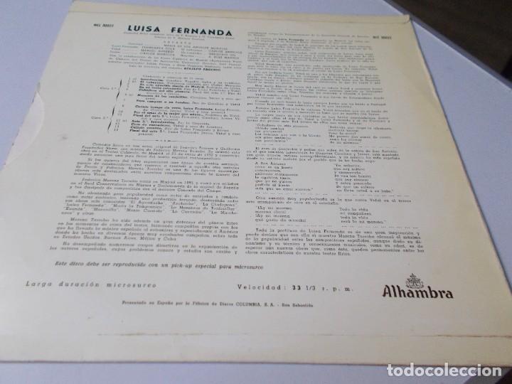 Discos de vinilo: LUISA FERNANDA Alhambra - Foto 2