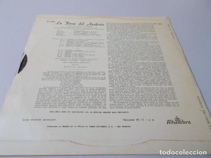 Discos de vinilo: LA ROSA DEL AZAFRAN Alhambra - Foto 2