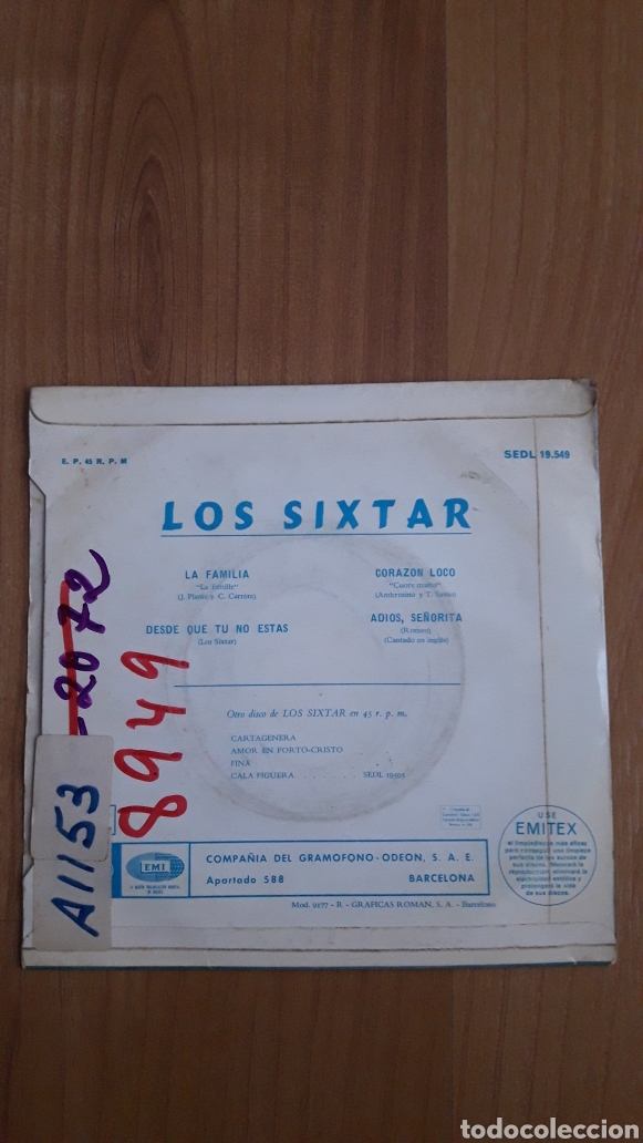 Discos de vinilo: LOS SIXTAR. LA FAMILIA - Foto 2
