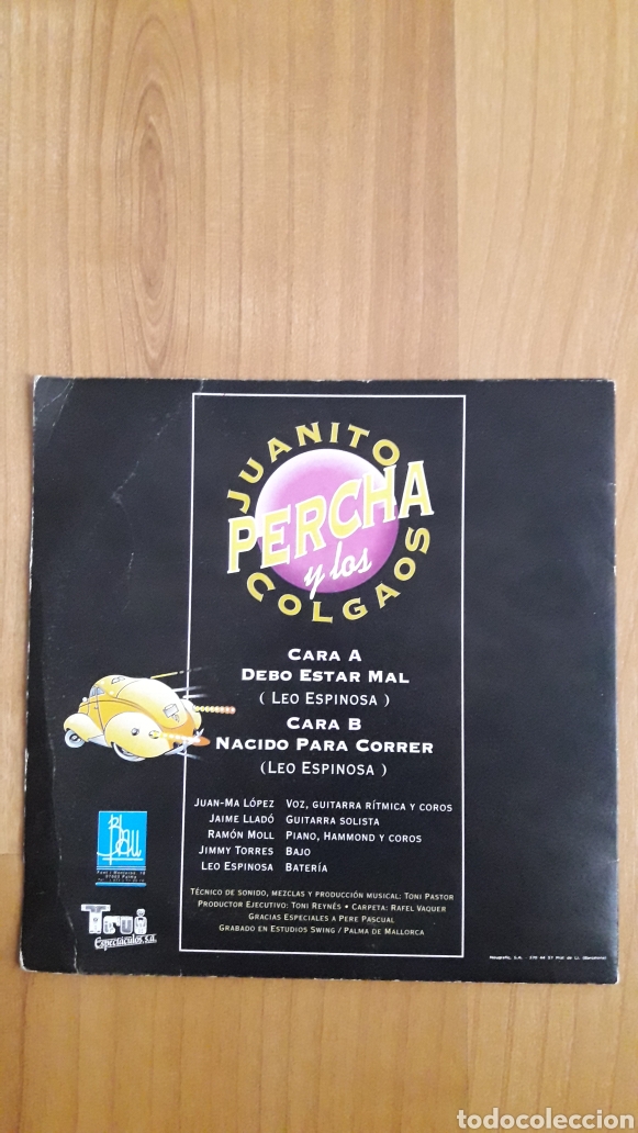 Discos de vinilo: JUANITO PERCHA Y LOS COLGAOS. DEBO ESTAR MAL - Foto 2