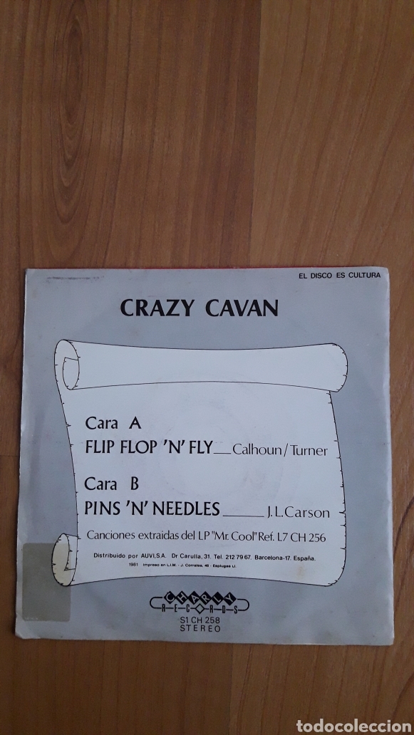 Discos de vinilo: CRAZY CAVAN. FLIP FLOP N FLY - Foto 2