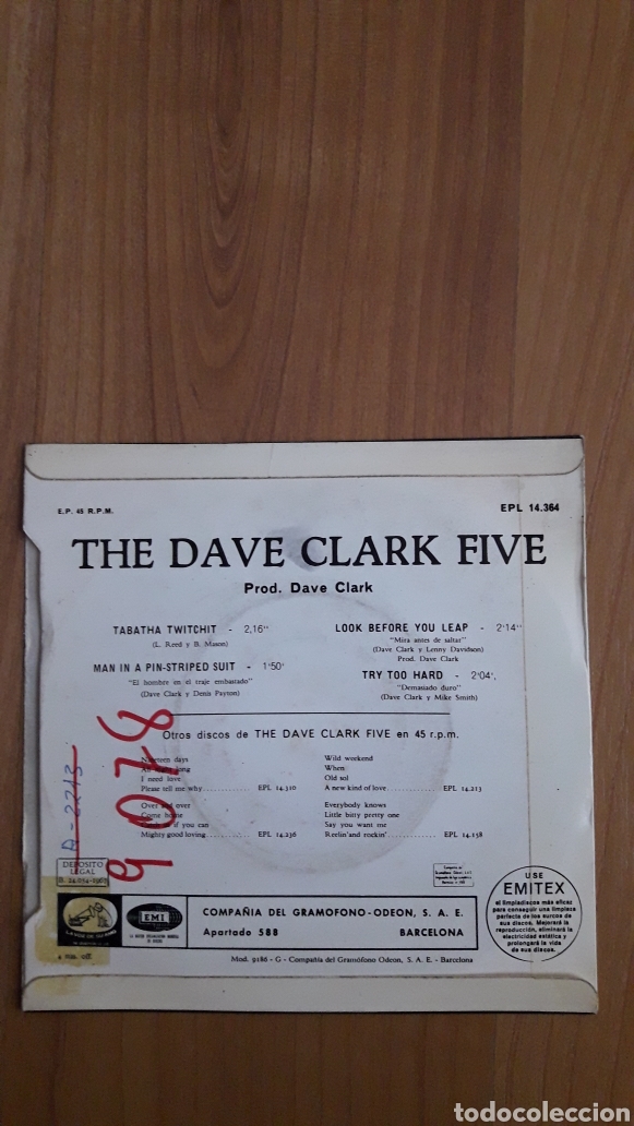 Discos de vinilo: THE DAVE CLARK FIVE. TABATHA TWITCHIT - Foto 2