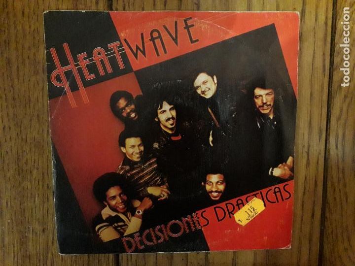 Discos de vinilo: Heatwave - decisiones dr&aacute;sticas + beat your booty - Foto 1