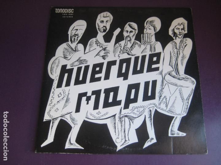 Dischi in vinile: Huerque Mapu &lrm;&ndash; Vol. 2 - LP TONODISC ARGENTINA 1974 - NUEVO FOLK 70'S - FIRMADO POR DETRAS POR LOS 4
