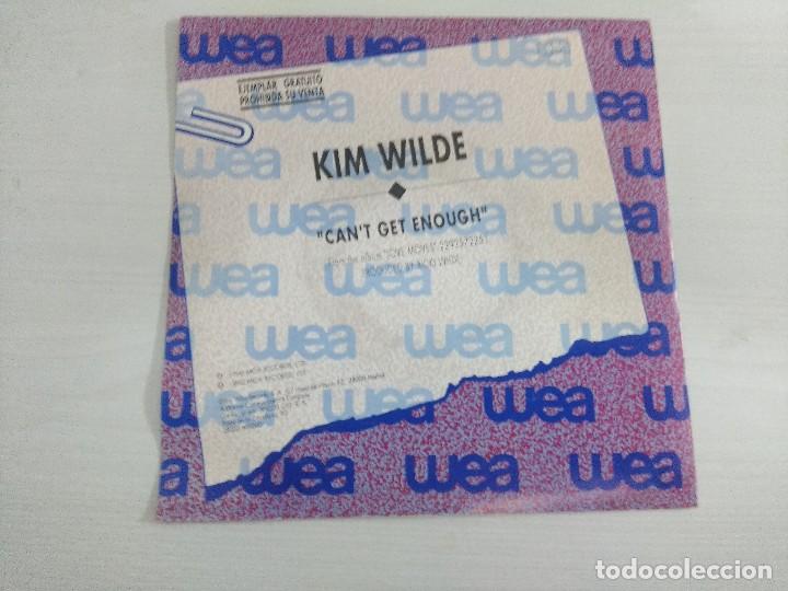 Discos de vinilo: KIM WILDE/CANT GET ENOUGH/SINGLE PROMOCIONAL. - Foto 2