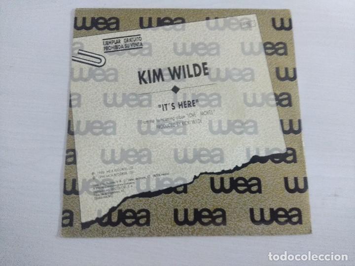 Discos de vinilo: KIM WILDE/ITS HERE/SINGLE PROMOCIONAL. - Foto 2