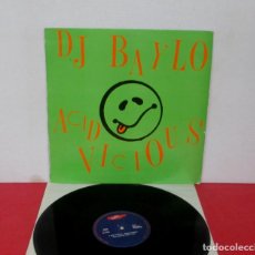 Disques de vinyle: DJ BAYLO - ACID VICIOUS + ACID SHUT UP VICIOUS + MICRO MIX ACID -MAXI SINGLE- JUSTIN 1989 SPAIN C090. Lote 292153933