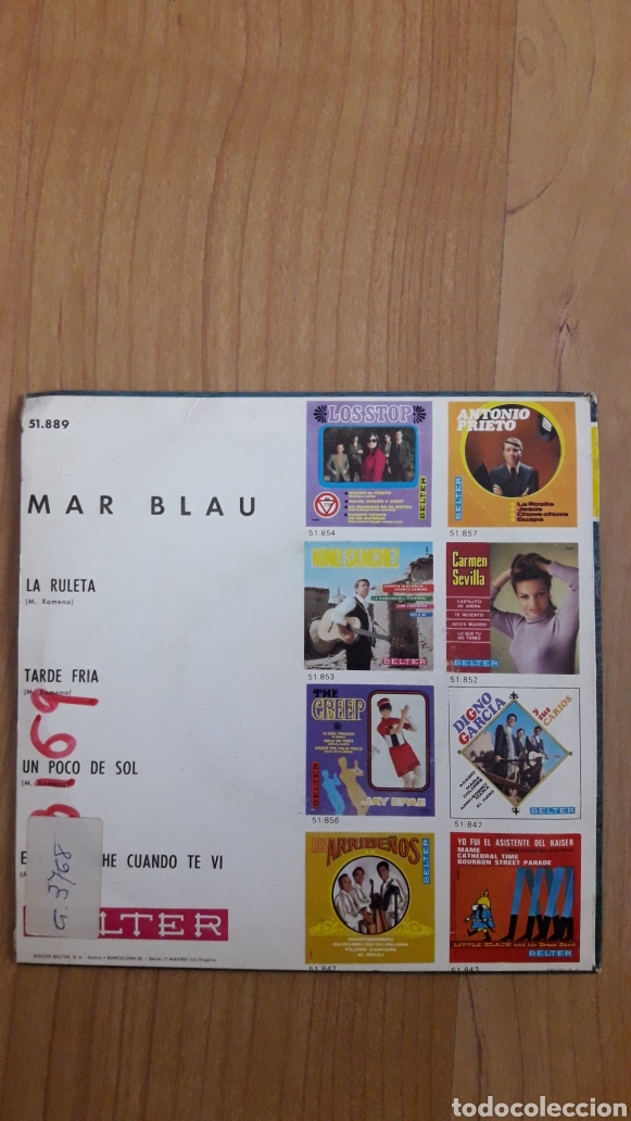 Discos de vinilo: MAR BLAU. LA RULETA - Foto 2