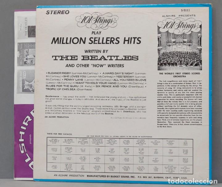 Discos de vinilo: LP. 101 Strings. Play Hits Written By The Beatles - Foto 2
