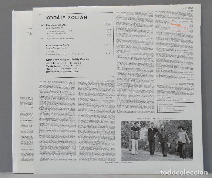 Discos de vinilo: LP. Kod&aacute;ly Quartet. String Quartets Nos. 1-2. KODALY - Foto 3