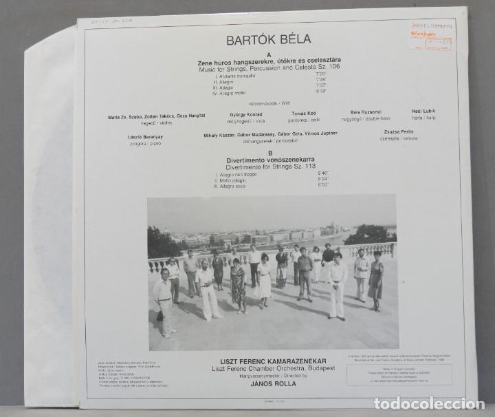 Discos de vinilo: LP. Divertimento. Music For Strings, Percussion And Celesta. BARTOK. ROLLA - Foto 2