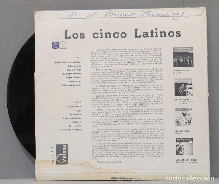 Discos de vinilo: LP. LOS CINCO LATINOS - Foto 2
