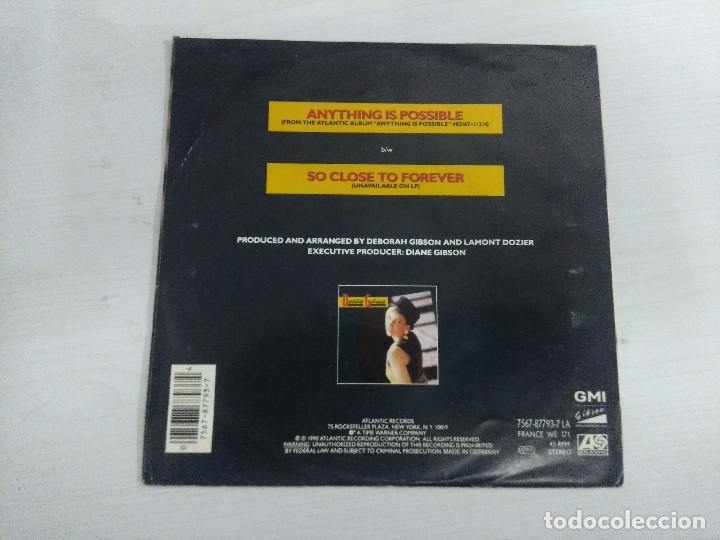 Discos de vinilo: DEBBIE GIBSON/ANYTHING IS POSSIBLE/SINGLE. - Foto 2