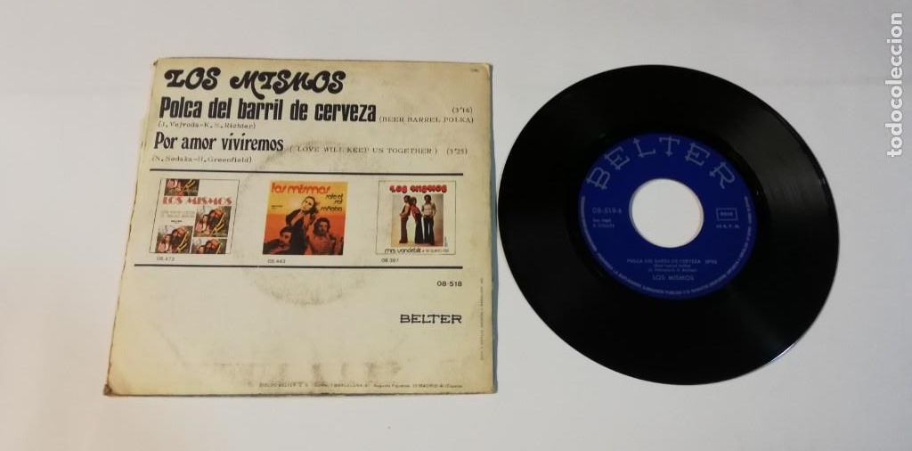Discos de vinilo: Los Mismos - Polca Del Barril De Cerveza (7&rdquo;, Single) - Foto 2