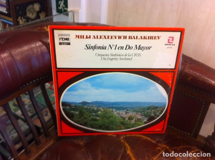 Disques de vinyle: LP. BALAKIREV. SINFON&Iacute;A N&ordm; 1 EN DO MAYOR. COLECCI&Oacute;N RTVE