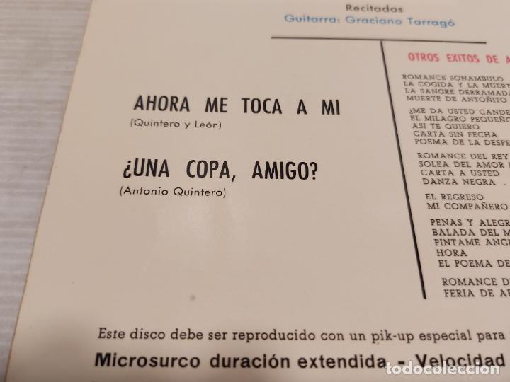 Discos de vinilo: ALEJANDRO ULLOA / AHORA ME TOCA A MI / EP - COLUMBIA-1963 / MBC. ***/*** - Foto 3 - 292243783