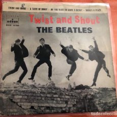Discos de vinilo: BEATLES - TWIST AND SHOUT, EP 7” EDICIÓN MONO ESPAÑOLA 1963. Lote 292263358