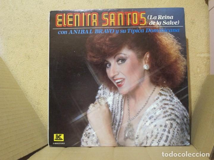 Vinyl records: Elenita Santos Y Su Tipica Dominicana - La Reina De La Salve - Kubaney K-40010 - 1982 - Edici&oacute;n USA