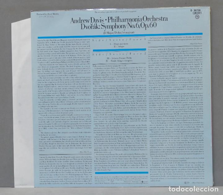 Discos de vinilo: LP. DVORAK. SINFONIA N 6. DAVIS - Foto 2