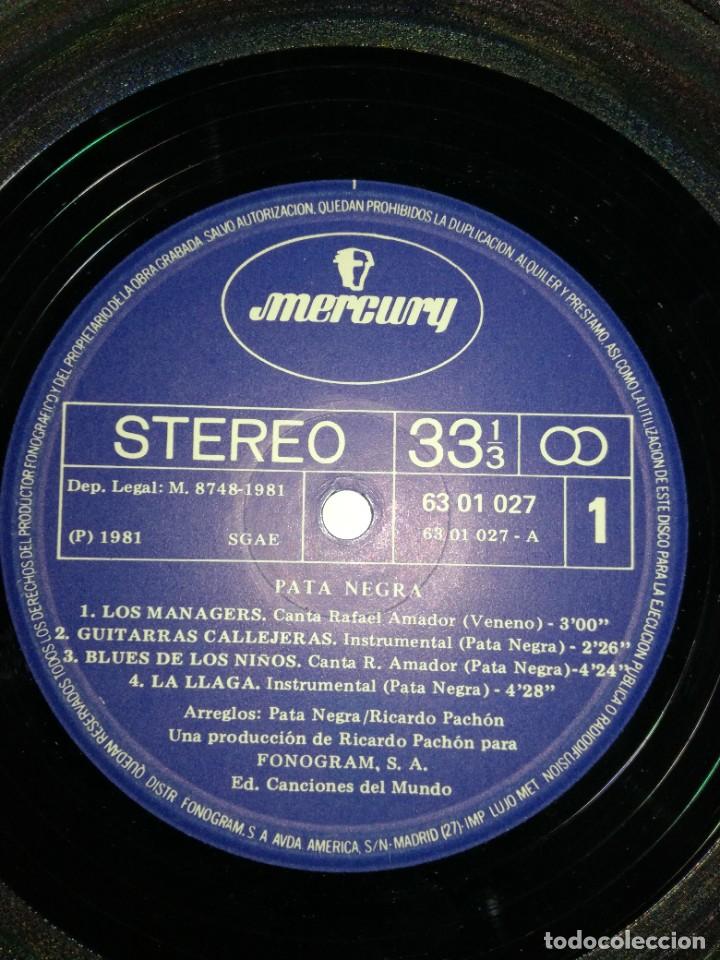 Discos de vinilo: PATA NEGRA-SU PRIMER LP-ORIGINAL 1981 - Foto 5