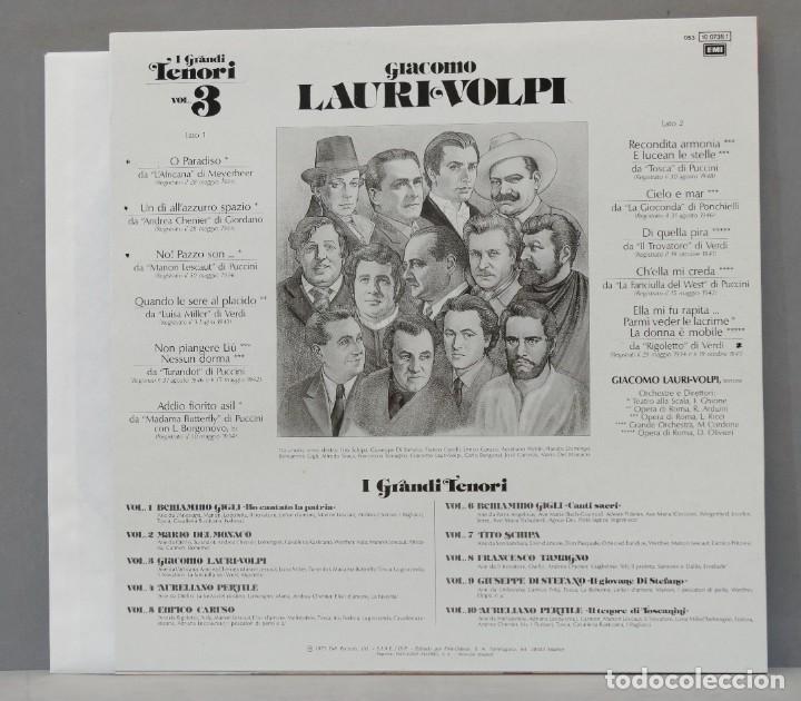 Discos de vinilo: LP. GIACOMO LAURI VOLPI - Foto 2