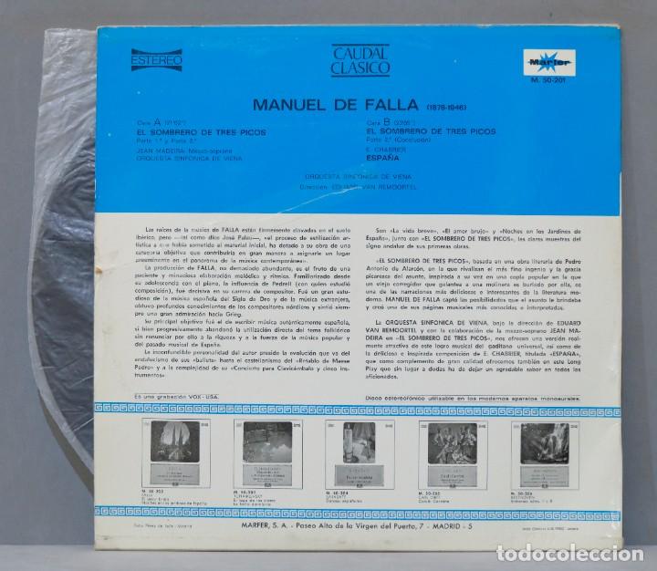 Discos de vinilo: LP. FALLA. EL SOMBRERO DE TRES PICOS - Foto 2