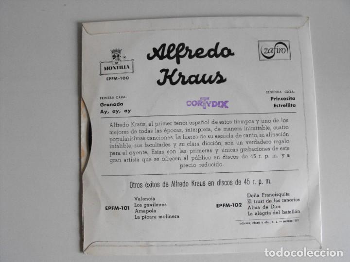Discos de vinilo: Alfredo Kraus. Granada y ... A&ntilde;os 60. - Foto 2