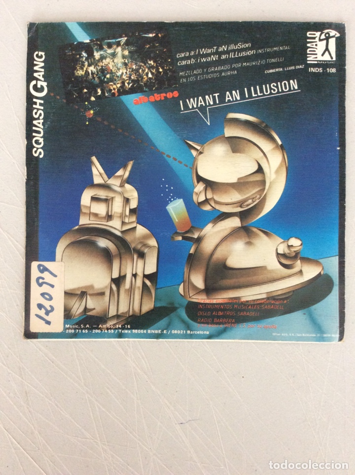 Discos de vinilo: Squash Gang. I want an illusion - Foto 2