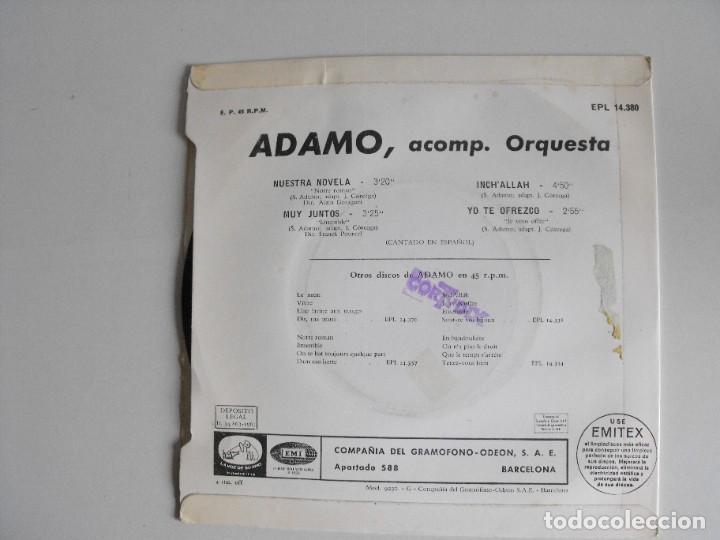 Discos de vinilo: Adamo. Nuestra novela. A&ntilde;os 60. - Foto 2