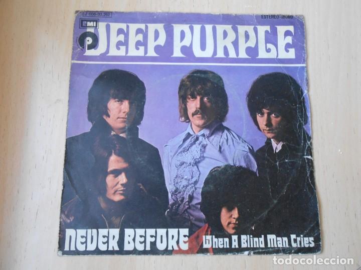 Discos de vinilo: DEEP PURPLE, SG, NEVER BEFORE + 1, A&Ntilde;O 1972 - Foto 1
