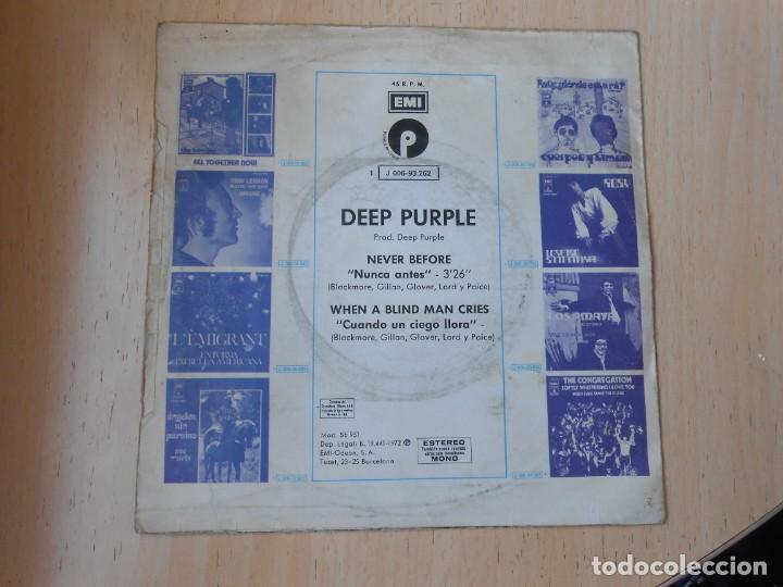 Discos de vinilo: DEEP PURPLE, SG, NEVER BEFORE + 1, A&Ntilde;O 1972 - Foto 2