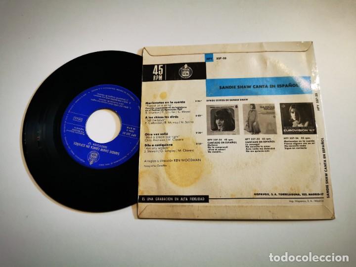 Discos de vinilo: SANDIE SHAW Marionetas en la cuerda CANTA EN ESPAÑOL EUROVISION INGLATERRA 1967 EP VINILO ESPAÑA - Foto 2 - 292514048
