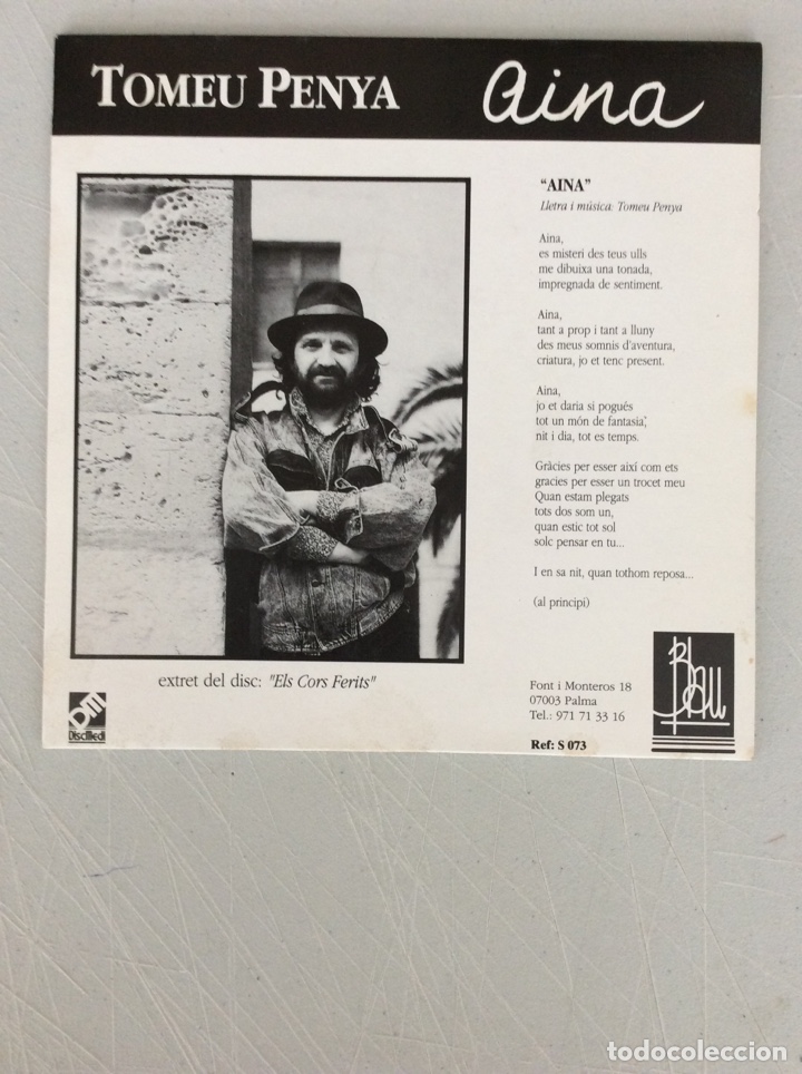 Discos de vinilo: Tomeu Penya. Aina. - Foto 1