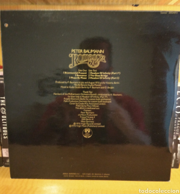 Discos de vinilo: Peter Baumann. Romance. - Foto 2
