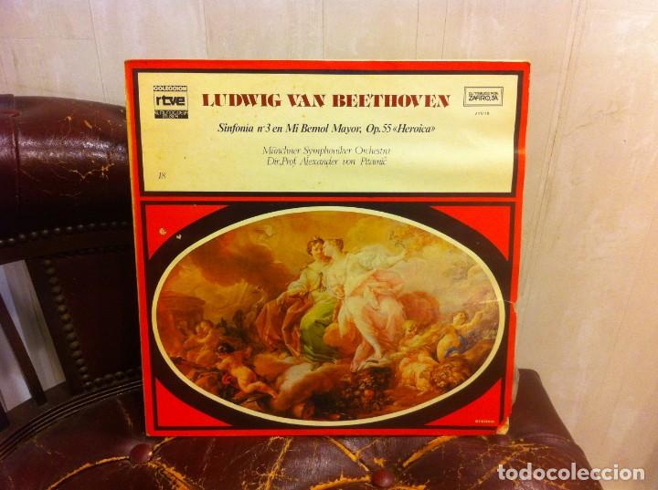 Discos de vinilo: LP. COLECCI&Oacute;N RTVE. N&ordm; 18. BEETHOVEN. SINFON&Iacute;A N&ordm; 3 EN MI BEMOL.... HEROICA