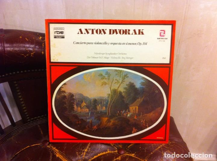 Dischi in vinile: LP. COLECCI&Oacute;N RTVE. N&ordm; 104. DVORAK. CONCIERTO PARA VIOLONCELLO Y ORQUESTA EN SI MENOR....